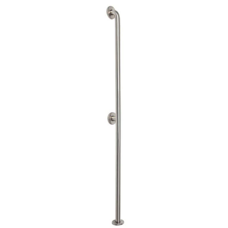 Ponte Giulio 52" Extra Long Stainless Steel Wall and Floor Mount Grab Bar - G55JAS13 (331 lb Capacity, ADA Compliant)