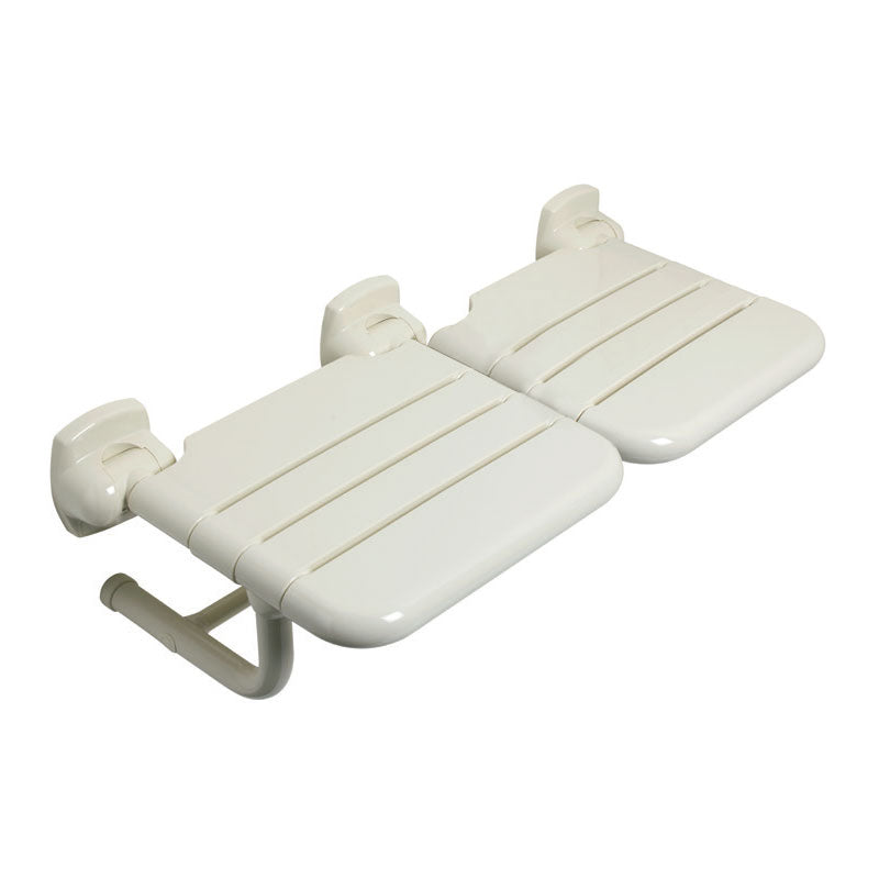 Ponte Giulio 31.5" Double Folding Shower Seat with Nylon Slats - G02JDS22 (452 lb Capacity, ADA Compliant)
