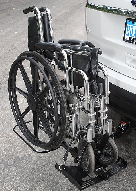Tilt 'n' Tote Manual Folding Wheelchair Carrier - 100 lb. Capacity