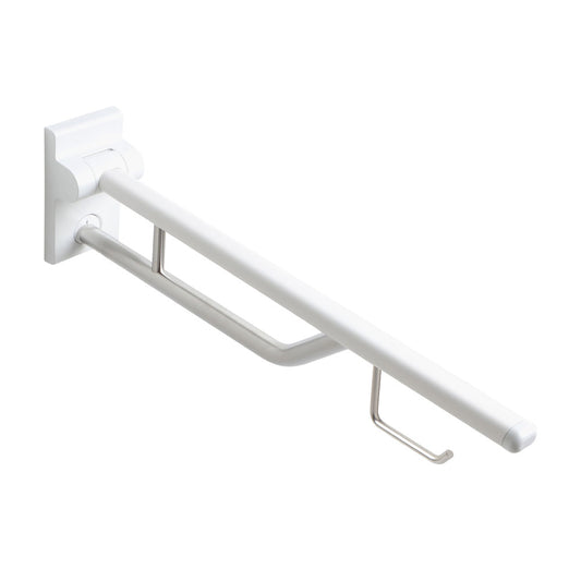 Ponte Giulio Removable and Folding Support Grab Bar with Integrated Paper Holder - G19JCS11 / G19JCS12 / G19JCS13 (ADA Compliant)