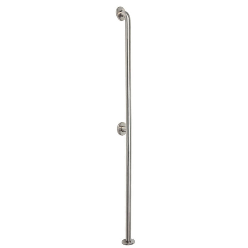 Ponte Giulio 52" Extra Long Stainless Steel Wall and Floor Mount Grab Bar - G55JAS13 (331 lb Capacity, ADA Compliant)