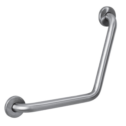 Ponte Giulio 110° Angled Stainless Steel Grab Bar - G55JAS15 (331 lb Capacity, ADA Compliant)