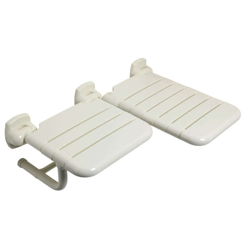 Ponte Giulio 26.5" L-Shaped Double Folding Nylon Shower Seat - G02JDL30 (452 lb Capacity, ADA Compliant)