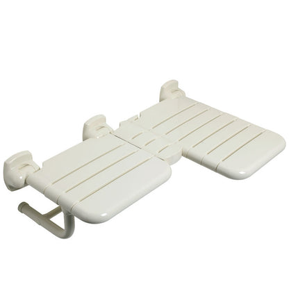 Ponte Giulio Left-Handed ADA L-Shaped Folding Nylon Shower Seat - G02JDL29 (452 lb Capacity)