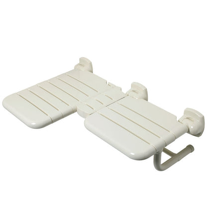 Ponte Giulio Right-Handed ADA L-Shaped Folding Nylon Shower Seat - G02JDL29 (452 lb Capacity)