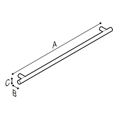 Ponte Giulio Prestigio Plus Straight Grab Bar - G18UAS Series (ADA Compliant)