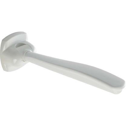 Ponte Giulio 18" White Folding Grab Bar with PELD Arm - G27JCS81 (331 lb Capacity, ADA Compliant)