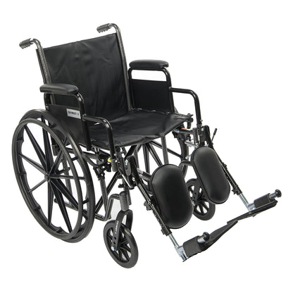 ProHeal Chariot II K2 Standard Hemi Wheelchair | Dual Axle, Adjustable Height, 300 lbs Capacity