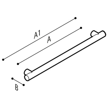 Ponte Giulio Prestigio Plus Straight Grab Bar - G18UAS Series (ADA Compliant)