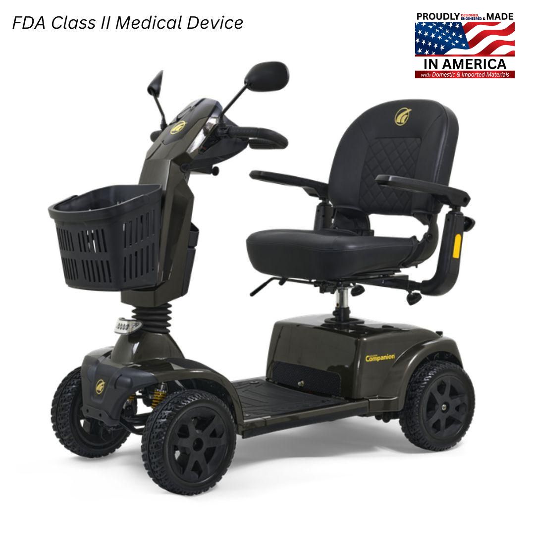 Golden Technologies Companion 4-Wheel Full-Size Mobility Scooter - 400 lbs Capacity (GC440E)