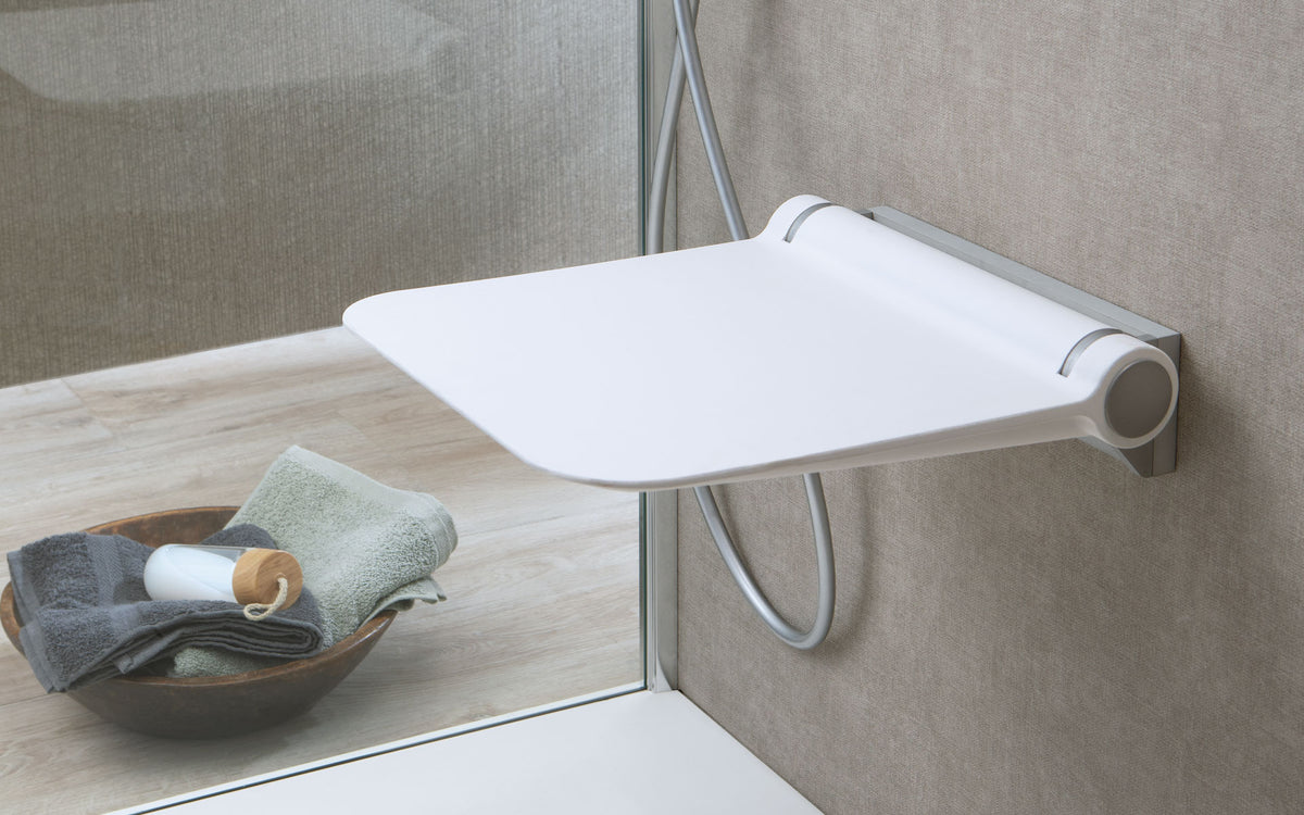 Ponte Giulio Removable and Folding Polyurethane Shower Seat - G12JDS08 (ADA Compliant)