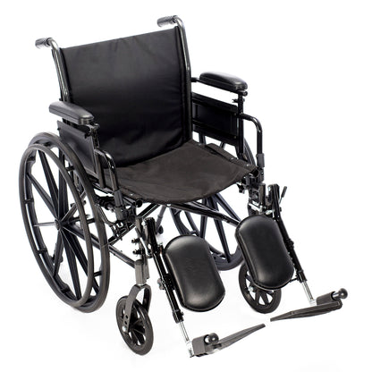 ProHeal Chariot III K3 Lightweight Folding Wheelchair | Dual Axle, Hemi-Adjustable, 300 lbs Capacity
