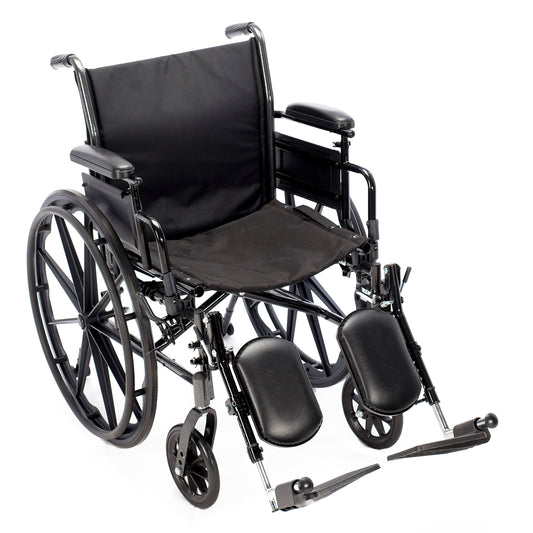 ProHeal Chariot III K3 Lightweight Folding Wheelchair | Dual Axle, Hemi-Adjustable, 300 lbs Capacity