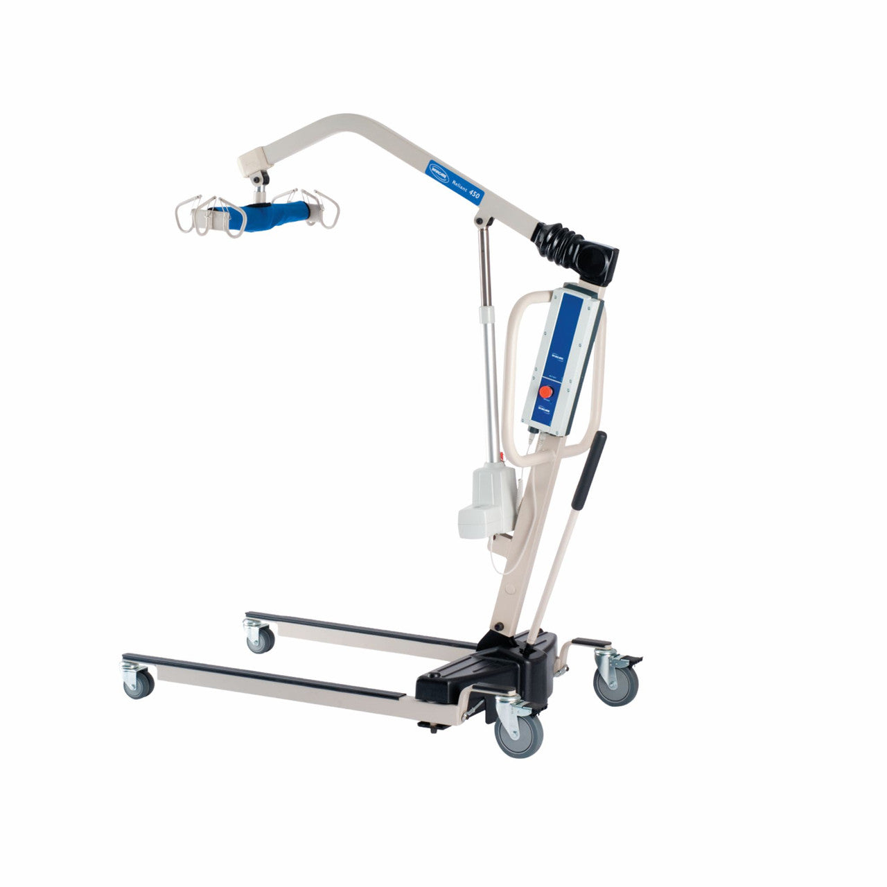 Invacare Reliant 450 Battery-Powered Patient Lift | 450 lbs Capacity, 24" to 74" High Lift Range, Dual Battery System