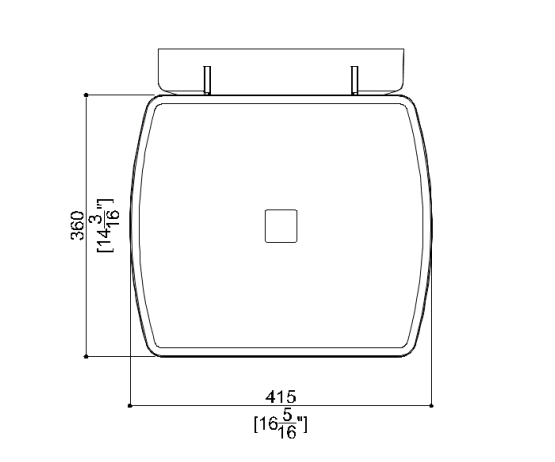 Ponte Giulio 16" x 16" Folding Shower Seat with Folding Legs - G27JDS44 (551 lb Capacity, ADA Compliant)