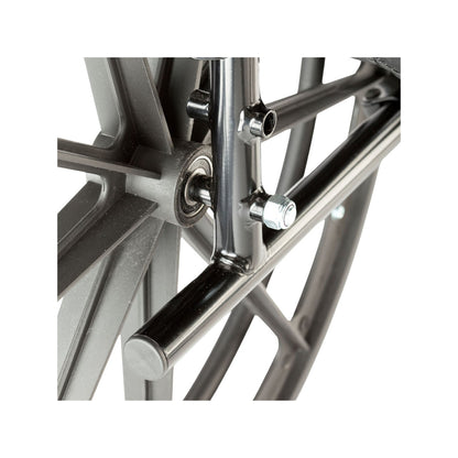 Invacare Tracer EX2 Wheelchair | 250 lbs Capacity, Five Year Frame Warranty, Hemi Dual Axle Design