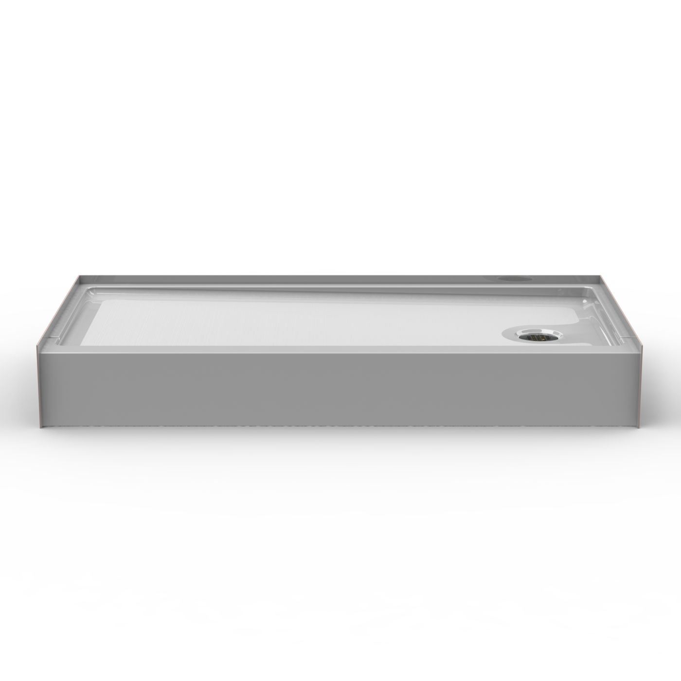 60x30 Curbed Above Floor Rough Shower Pan P6030AFR (Left/Right End Drain)