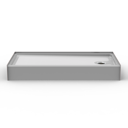 60x30 Curbed Above Floor Rough Shower Pan P6030AFR (Left/Right End Drain)