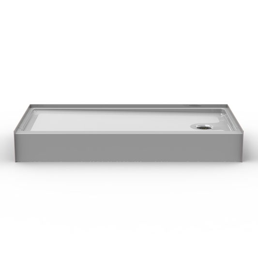 60x30 Curbed Above Floor Rough Shower Pan P6030AFR (Left/Right End Drain)