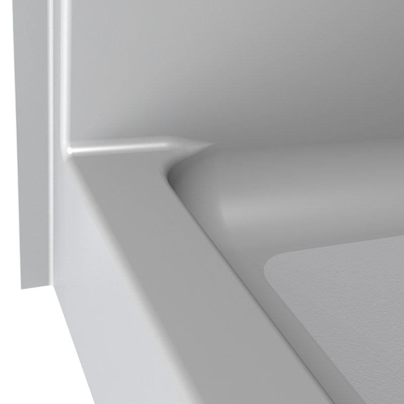 48x34 Curbed Shower Pan P4834.V2 (ANSI Compliant Curbed Base)