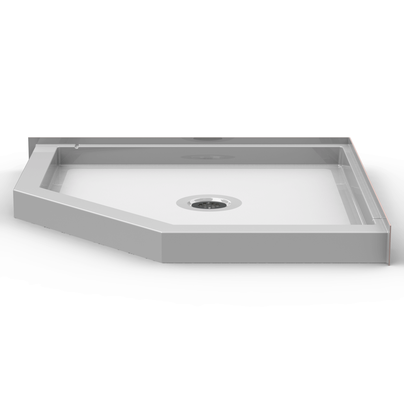 42x42 Neo-Angle Curbed Shower Pan NP4242.V2 (ANSI Compliant Curbed Base)