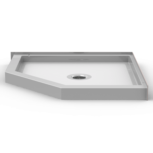 42x42 Neo-Angle Curbed Shower Pan NP4242.V2 (ANSI Compliant Curbed Base)