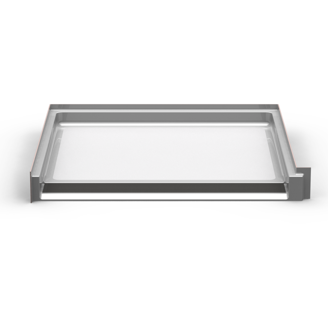 40x38 Code Compliant Shower Pan P24038AFT (Front Trench Drain)