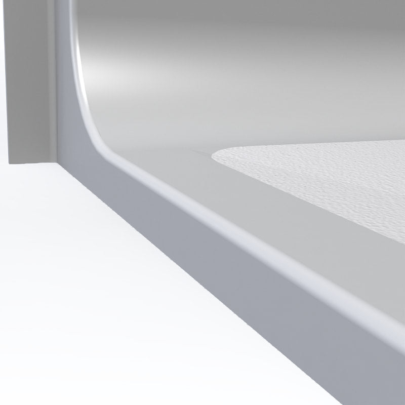 63x33 Code Compliant Shower Pan P26333A.V2 (ADA Roll-In Compliant)