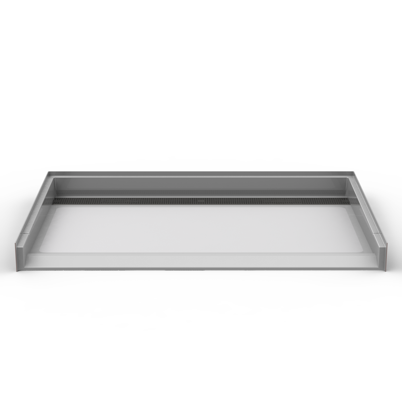 63x41 Code Compliant Shower Pan P26341B18RTB (Rear Trench Drain)