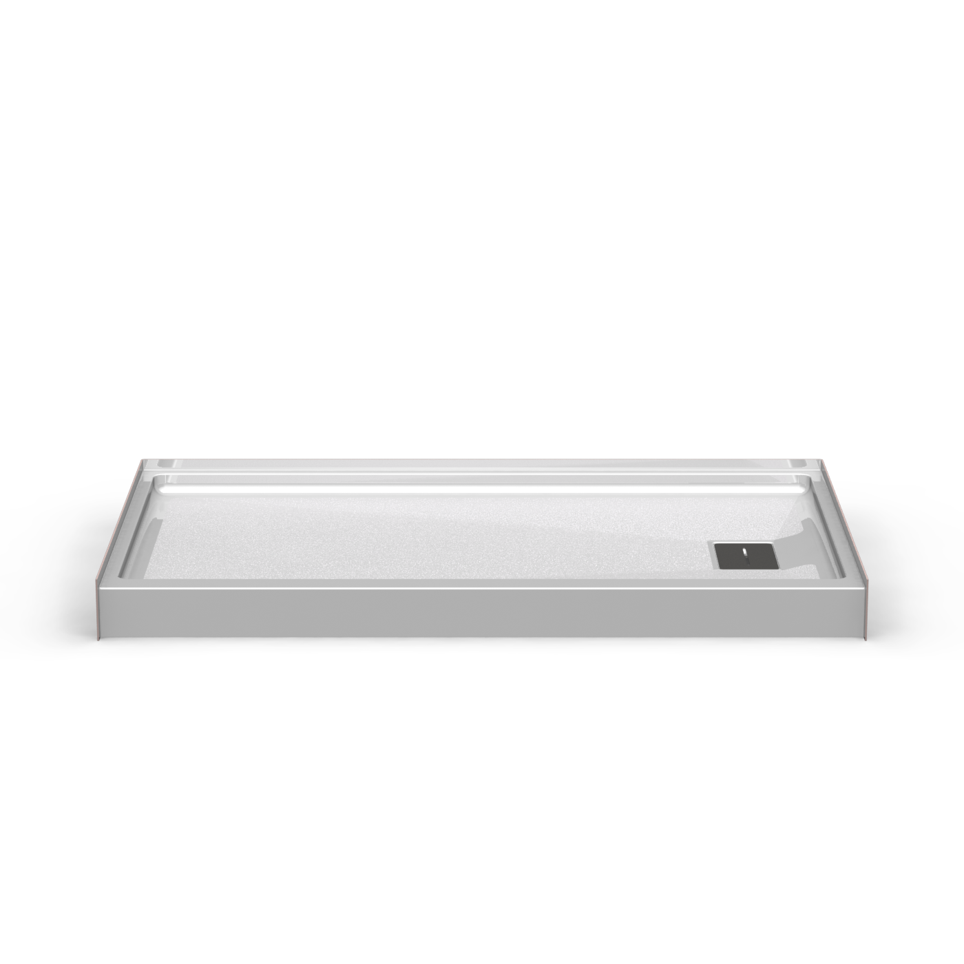 60x36 Curbed Shower Pan P6036SQ.V2 with Square Drain (ANSI Compliant)