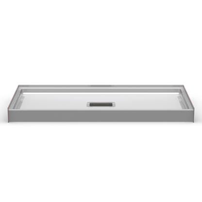 60x32 Curbed Shower Pan P6032SQ.V2 with Square Drain (ANSI Compliant)