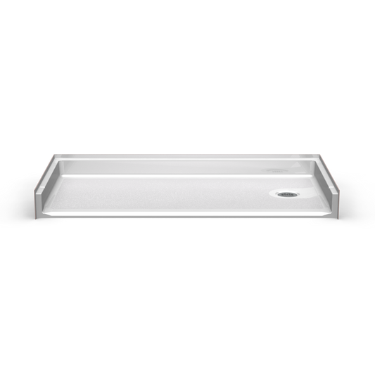 60x34 Barrier Free Shower Pan P6034E (Left/Right End Drain)