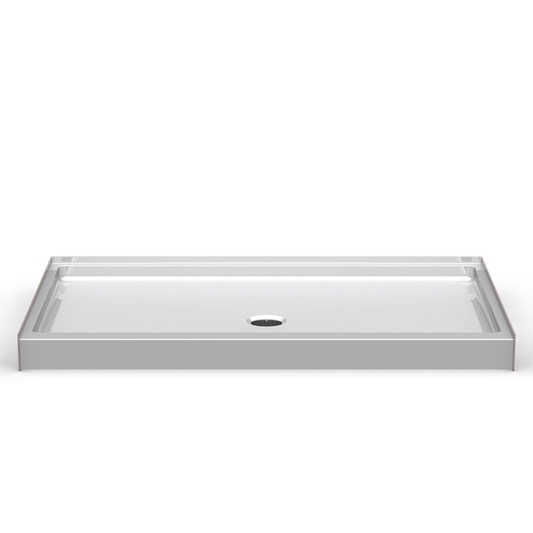 63x37 Curbed Above Floor Rough Shower Pan P6337AFR (ANSI B Compliant)