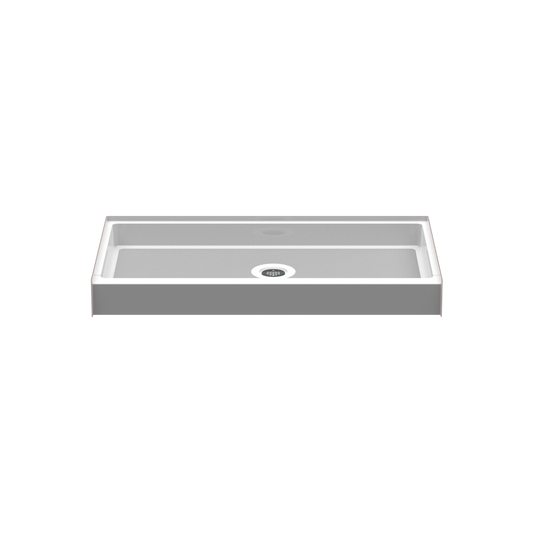 60x32 Curbed Above Floor Rough Shower Pan P6032AFR (AFR Curbed Base)