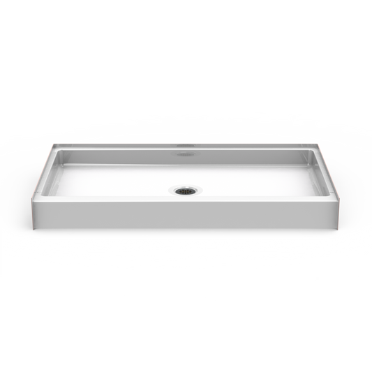 60x36 Curbed Above Floor Rough Shower Pan P6036AFR (ADA & ANSI Compliant)