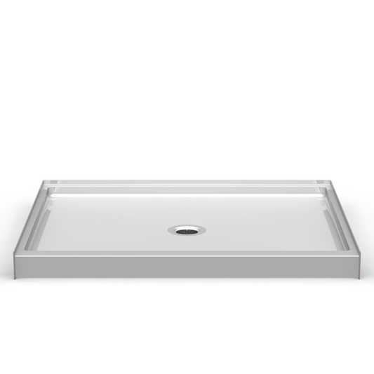 60x48 Curbed Shower Pan P6048.V2 (ANSI Compliant Curbed Base)