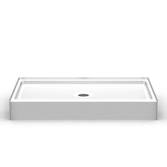 55x32 Curbed Above Floor Rough Shower Pan P5532AFR (AFR Curbed Base)