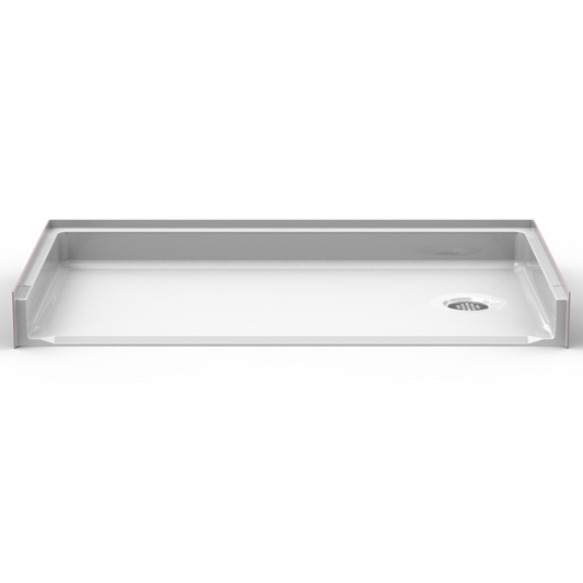 54x30 Barrier Free Shower Pan P5430E (Left/Right End Drain)