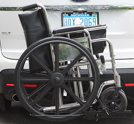 Tilt 'n' Tote Manual Folding Wheelchair Carrier - 100 lb. Capacity