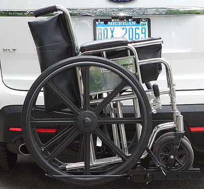 Tilt 'n' Tote Manual Folding Wheelchair Carrier - 100 lb. Capacity